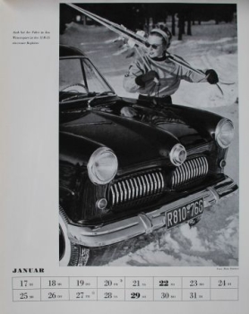 Ford "Mit Ford durchs neue Jahr" Yearcalendar 1956 (2175)